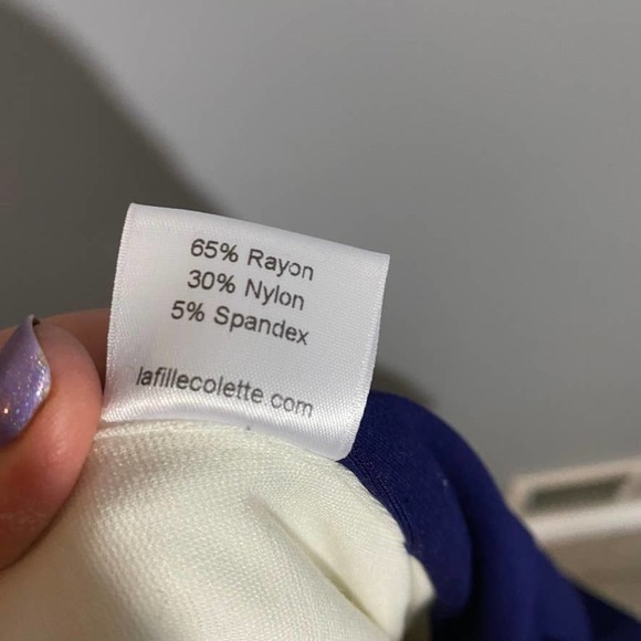 𝅺le Fille Colette Color Block Dress Size Large NWT - Picture 5 of 5